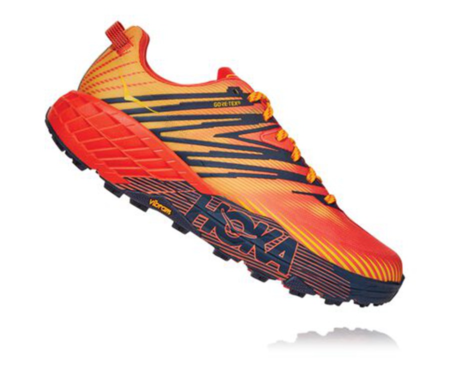 Tenis Hoka One One Trail Hombre Rojos - Speedgoat 4 Gore-Tex - UCLH56820